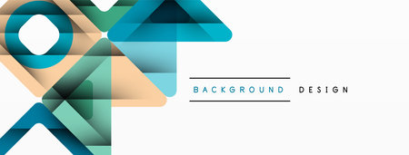 Business triangle and squares vector abstract backgroundのイラスト素材