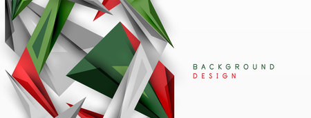 Minimal geometric abstract background. Low poly dynamic triangle design. Trendy techno business template for wallpaper, banner, background or landingのイラスト素材