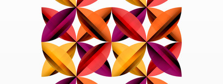 Circles and round shapes geometric minimal background