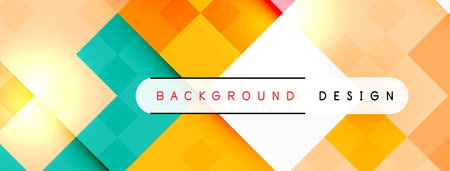 Dynamic colorful squares background. Vector Illustration For Wallpaper, Banner, Background, Card,...