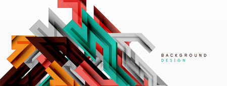 Dynamic lines geometric background. Vector Illustration For Wallpaper, Banner, Background, Card, Book Illustration, landing pageのイラスト素材