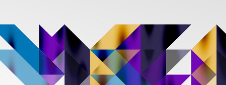 Tech minimal overlapping triangle shapes elements geometric graphic pattern