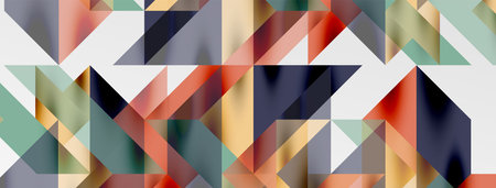 Tech minimal overlapping triangle shapes elements geometric graphic pattern