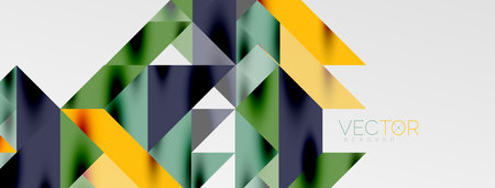 Tech minimal overlapping triangle shapes elements geometric graphic pattern