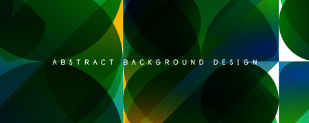 Trendy simple fluid color gradient abstract background with circles and shapes. Vector Illustration...