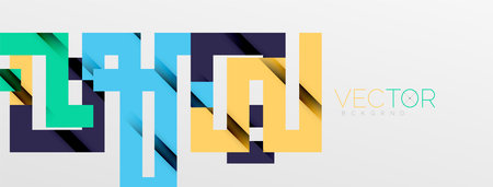 Color bend lines with shadow texture effect. Vector Illustration For Wallpaper, Banner, Background, Card, Book Illustration, landing pageのイラスト素材