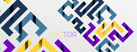 Color bend lines with shadow texture effect. Vector Illustration For Wallpaper, Banner, Background, Card, Book Illustration, landing pageのイラスト素材
