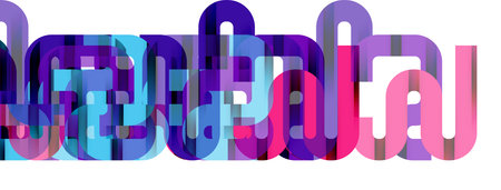 Lines, abstract letter style design background. Geometric vector Illustration For Wallpaper, Banner, Background, Card, Book Illustration, landing pageのイラスト素材