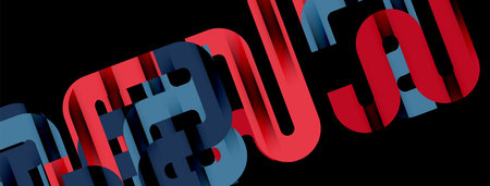 Lines, abstract letter style design background. Geometric vector Illustration For Wallpaper, Banner,...