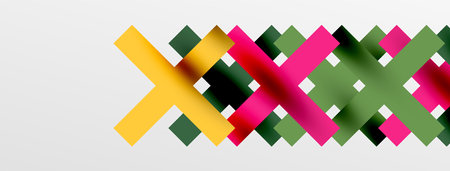 Colorful squares, lines minimal abstract background. Vector Illustration For Wallpaper, Banner, Background, Card, Book Illustration, landing pageのイラスト素材