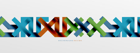 Colorful squares, lines minimal abstract background. Vector Illustration For Wallpaper, Banner, Background, Card, Book Illustration, landing pageのイラスト素材