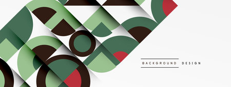 Modern geometrical abstract background - circles. Business or technology presentation design