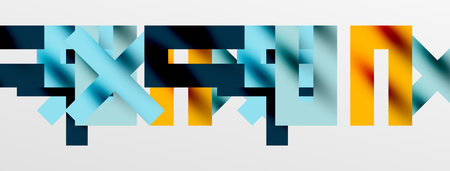 Colorful squares, lines minimal abstract background. Vector Illustration For Wallpaper, Banner,...