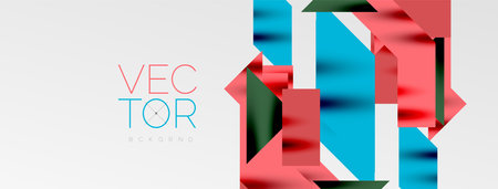 Minimal composition abstract lines and triangles background. Vector Illustration For Wallpaper, Banner, Background, Card, Book Illustration, landing pageのイラスト素材
