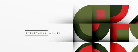 Modern geometrical abstract background - circles. Business or technology presentation design