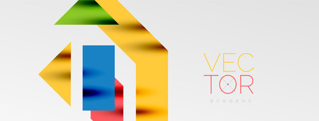 Minimal composition abstract lines and triangles background. Vector Illustration For Wallpaper, Banner, Background, Card, Book Illustration, landing pageのイラスト素材