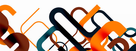 Wave lines minimal abstract background