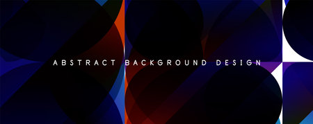 Trendy simple fluid color gradient abstract background with circles and shapes. Vector Illustration...