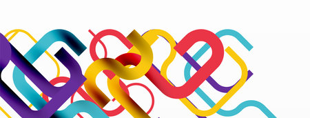 Abstract background curvy lines, minimal geometric design templateのイラスト素材