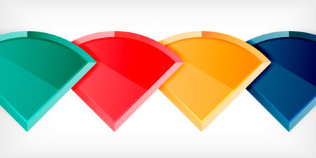 Glossy circles geometric background. Vector Illustration For Wallpaper, Banner, Background, Card, Book Illustration, landing pageのイラスト素材