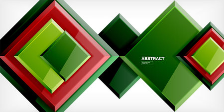 Shiny glossy metallic or plastic square design background. Vector Illustration For Wallpaper, Banner, Background, Card, Book Illustration, landing pageのイラスト素材