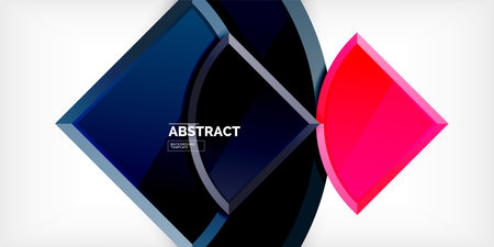 Triangle circles background. Vector Illustration For Wallpaper, Banner, Background, Card, Book Illustration, landing pageのイラスト素材