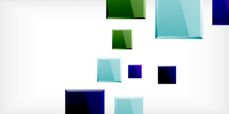 Shiny glossy metallic or plastic square design background. Vector Illustration For Wallpaper, Banner, Background, Card, Book Illustration, landing pageのイラスト素材