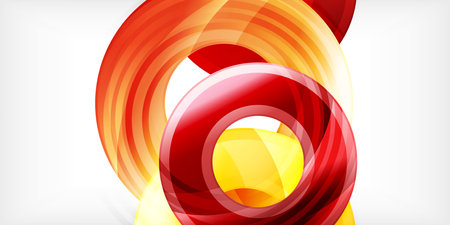 Circles, round elements, ring shapes premium background. Vector Illustration For Wallpaper, Banner, Background, Card, Book Illustration, landing pageのイラスト素材