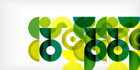 Colorful circle abstract background. Template for wallpaper, banner, presentation, backgroundのイラスト素材