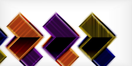 Arrow geometric abstract vector background. Vector Illustration For Wallpaper, Banner, Background, Card, Book Illustration, landing pageのイラスト素材