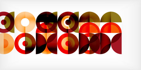 Colorful circle abstract background. Template for wallpaper, banner, presentation, backgroundのイラスト素材