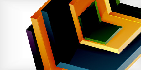 Vector 3d arrow techno design templateのイラスト素材