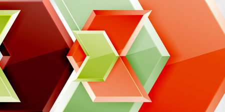Vector 3d arrow techno design templateのイラスト素材