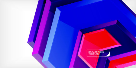 Vector 3d arrow techno design templateのイラスト素材