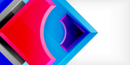 Arrow with round elements. Color geometric shapes background. Vector Illustration For Wallpaper, Banner, Background, Card, Book Illustration, landing pageのイラスト素材