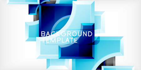 Arrow with round elements. Color geometric shapes background. Vector Illustration For Wallpaper, Banner, Background, Card, Book Illustration, landing pageのイラスト素材