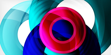 Circles, round elements, ring shapes premium background. Vector Illustration For Wallpaper, Banner, Background, Card, Book Illustration, landing pageのイラスト素材