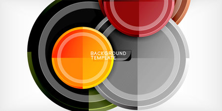 Minimal geometric abstract background. Circle triangle designのイラスト素材