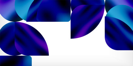 Bright circles with shadows abstract backgroundのイラスト素材