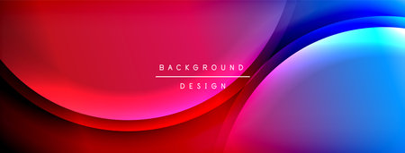Gradient and shadow wave line geometric background. Vector Illustration For Wallpaper, Banner, Background, Card, Book Illustration, landing pageのイラスト素材