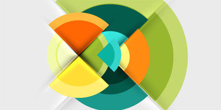 Target circle geometric abstract shapes. Vector Illustration For Wallpaper, Banner, Background, Card, Book Illustration, landing pageのイラスト素材