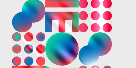 Triangles, circles, squares, rectangles design. Vector Illustration For Wallpaper, Banner,...