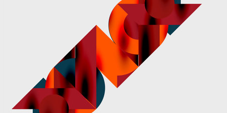 Vibrant abstract background circles with smooth gradients, creating a dynamic and modern design....