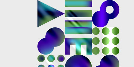 Triangles, circles, squares, rectangles design. Vector Illustration For Wallpaper, Banner,...