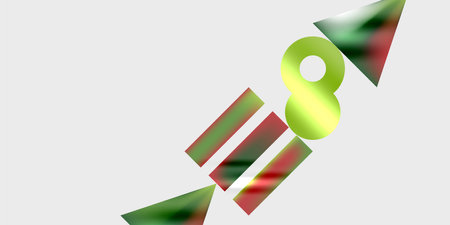 Simple shapes - circles, triangles, rectangles abstract background. Vector Illustration For...
