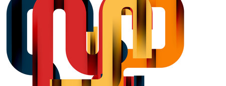 Dynamic waves, flowing lines, stripes vector geometric elements minimal pattern. Vector Illustration For Wallpaper, Banner, Background, Card, Book Illustration, landing pageのイラスト素材