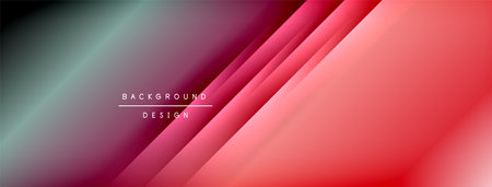 Dynamic shadow lines with gradient colors geometric backgroundのイラスト素材