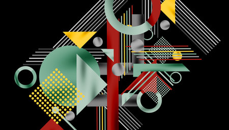 Geometric background showcasing sharp lines, contrasting colors, and minimalistic shapes