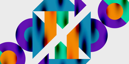 Vibrant abstract background circles with smooth gradients, creating a dynamic and modern design....