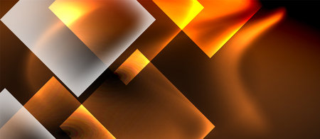 Dark neon colors with glass square shapesのイラスト素材